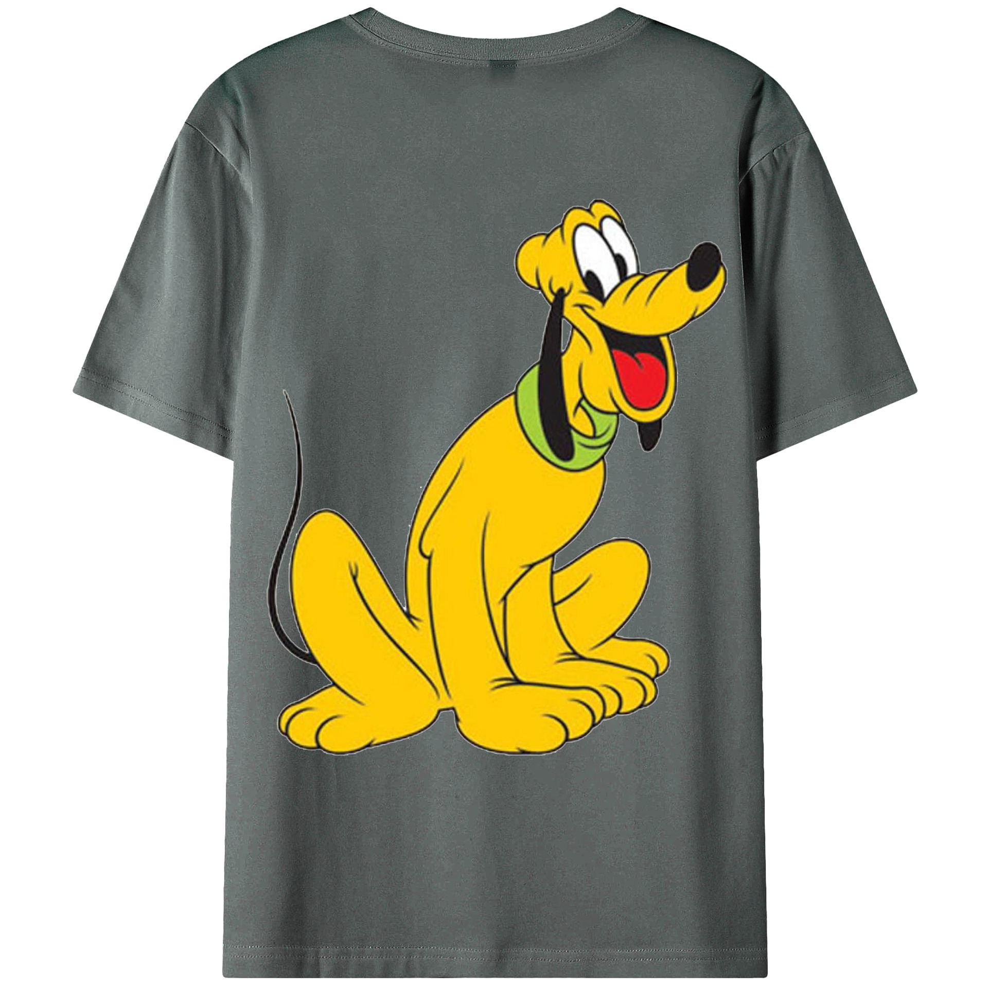 ミッキーマウス Mickey Mouse 綿100％ メンズ半袖Tシャツ（バックプリント） 通気性